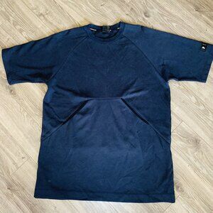 Peak Performance Mens T-shirt M Heavy Thick Cotton Blue Pockets High Quality